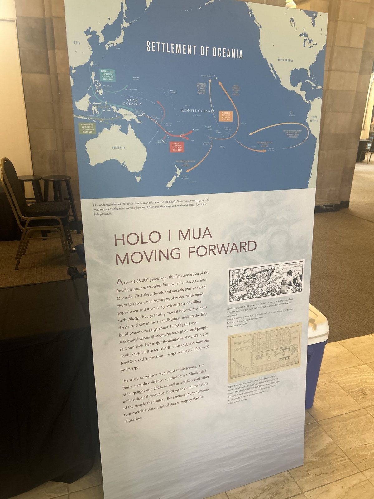 A banner: Settlement of Oceania